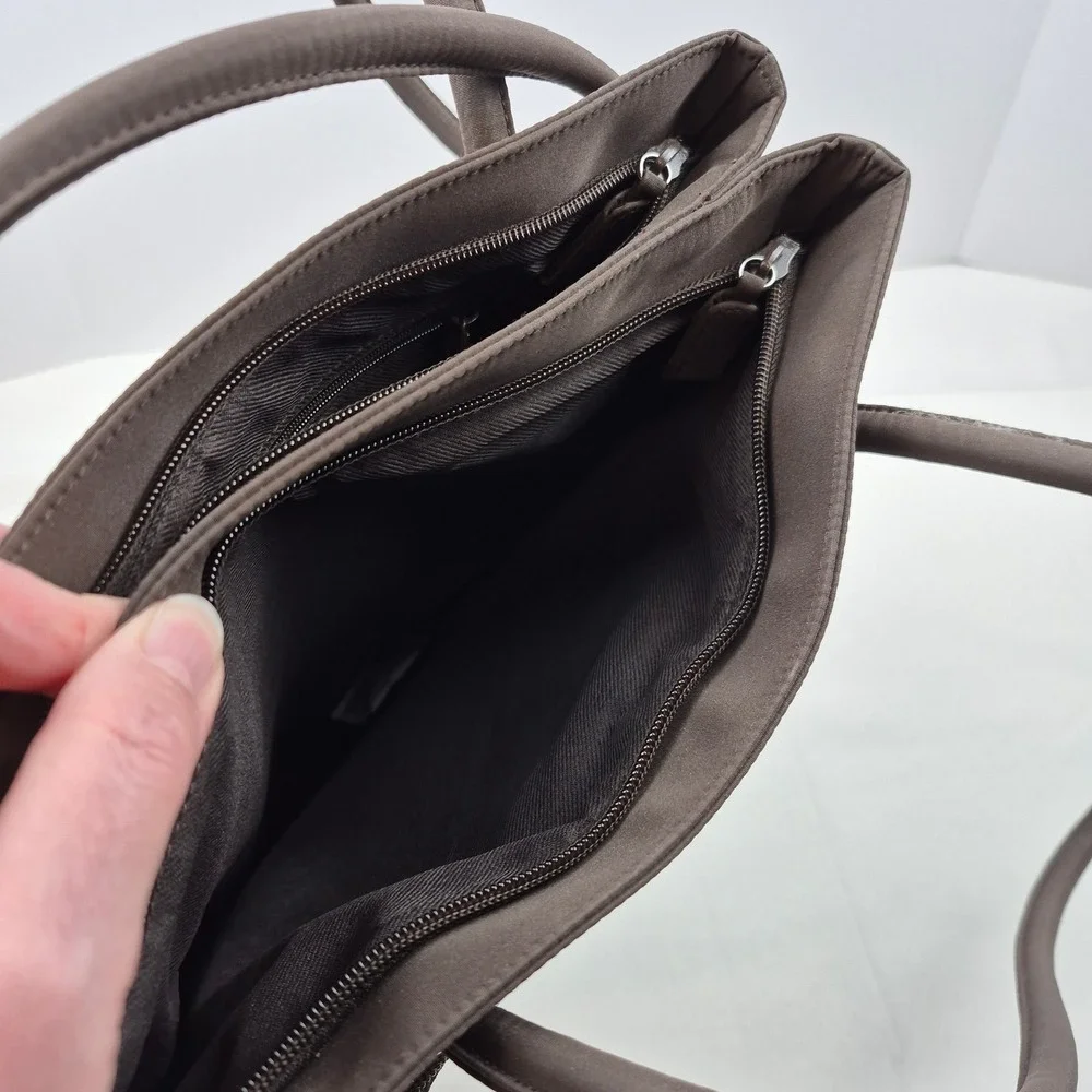 Perry Ellis America Brown Nylon Shoulder Bag Purse‎ Style 2.3670.BN.PM.S NWOT